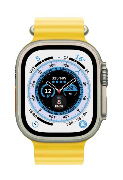 Apple Ocean Armband für Apple Watch 49mm, Gelb