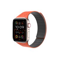 GUAN Premium Armband für Apple Watch Orange/Schwarz