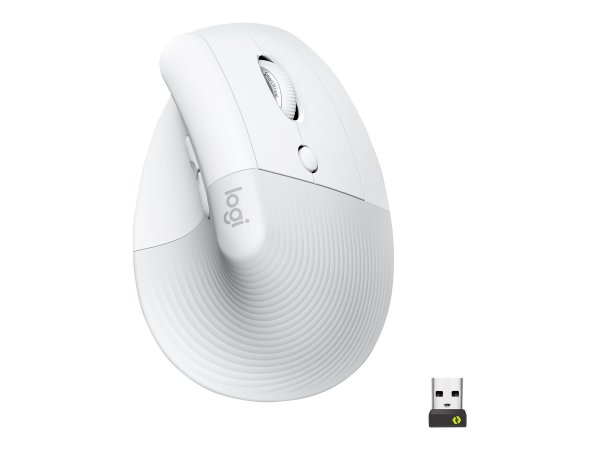 Logitech LIFT Maus, kabellos, Bluetooth, Weiß