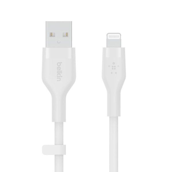 Belkin Flex USB-A auf Lightning Kabel, 1m, Weiß