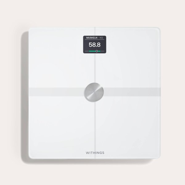 Withings Body Smart, Personenwaage für erweiterte Körperzusammensetzung, Weiß