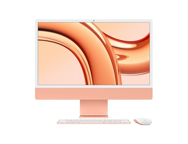 Apple iMac 24“, Orange, M3 Chip mit 8-Core CPU, 10-Core GPU und 16-Core Neutral Engine, 16GB, 1TB SS