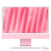 Apple iMac 24“, Pink, M4 Apple iMac 24“, Pink, M4 Chip mit 10-Core CPU, 10-Core GPU und 16-Core Neural Engine, Standardglas,
